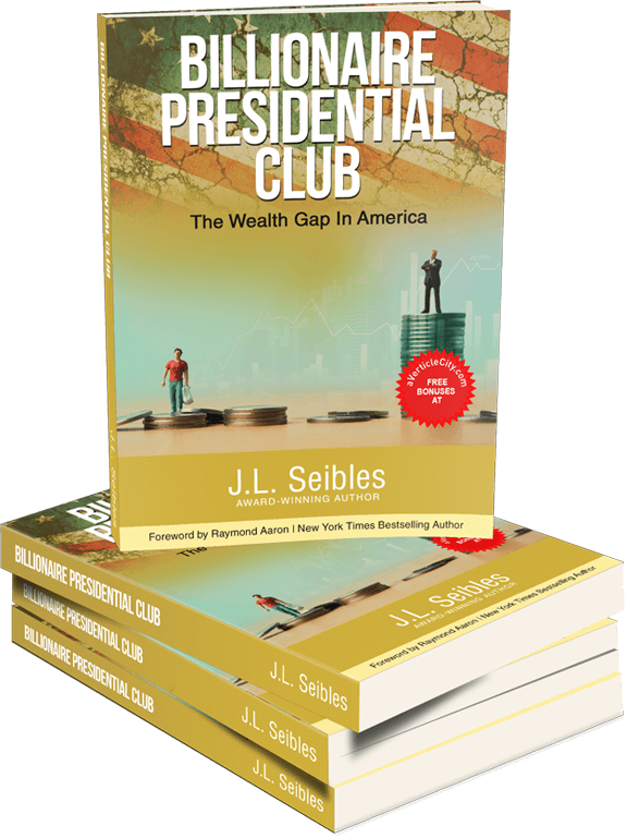 A stack of books about the presidential club.