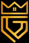 A gold colored logo of the letter g.